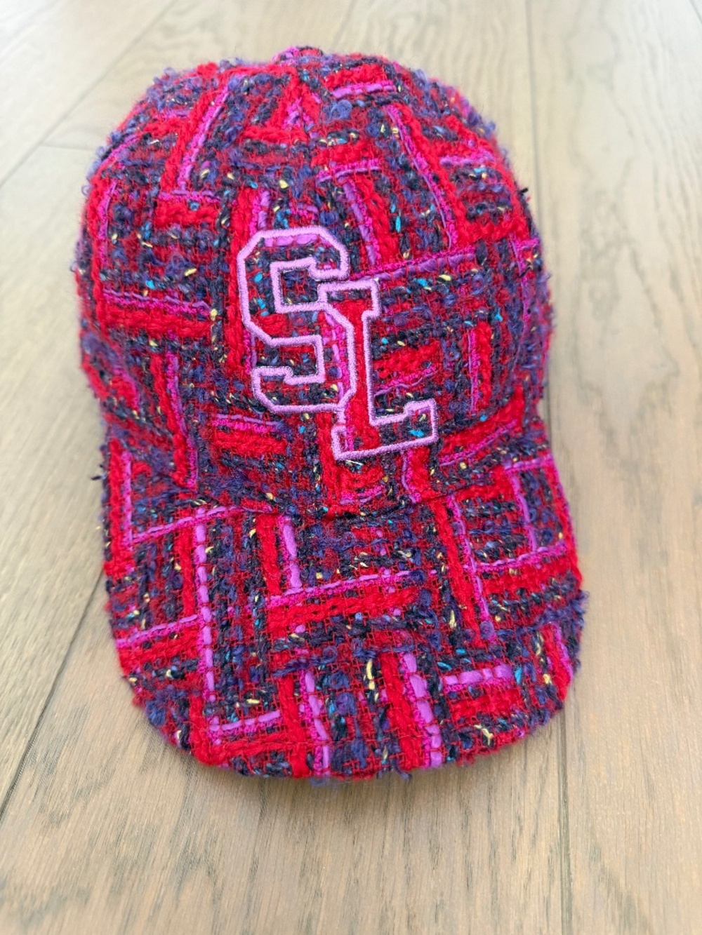 Saint Laurent Tweed baseball cap, size 57